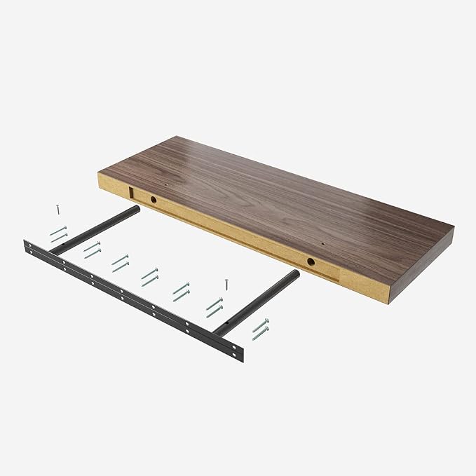 Floating Shelf, 30 in W x 12.75 in D x 2 in H Wooden Floating Wall Shelf - Image 8