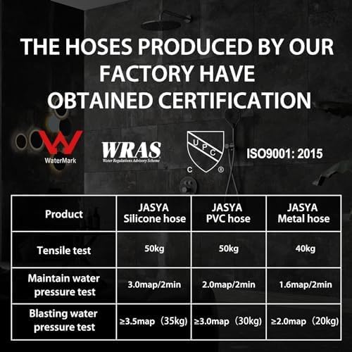 Shower Hose PVC, Explosion Proof Anti Winding Showerhead Hoses Extra Long - Image 3