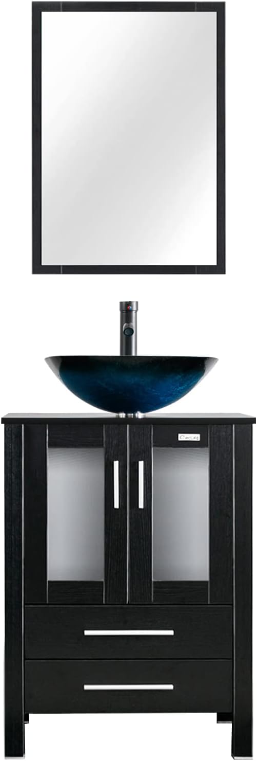 eclife 24" Modern Bathroom Vanity Sink Combo Freestanding Cabinet by eclife
