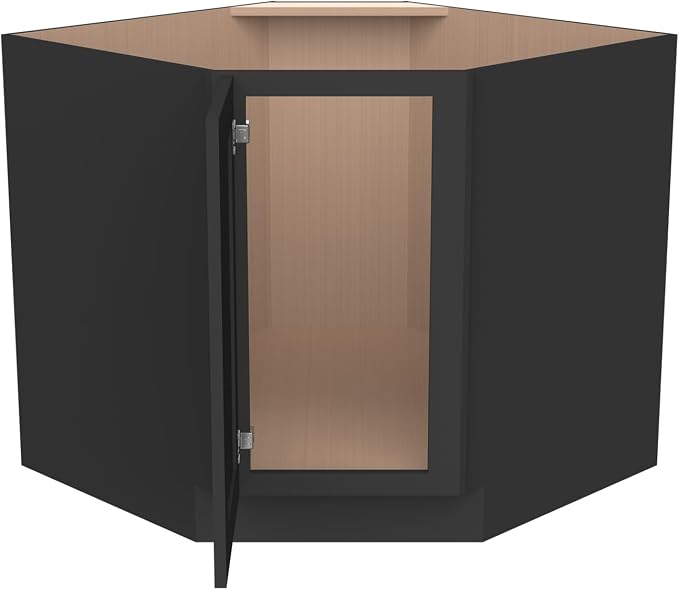 Diagonal Corner Kitchen Cabinet – Solid Wood – Freestanding Storage Organizer - Image 6