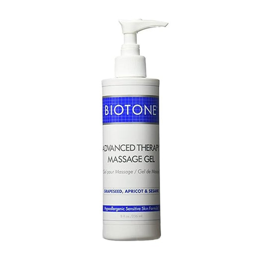 Biotone Advanced Therapy Massage Gel, 8 Ounce by BIOTONE