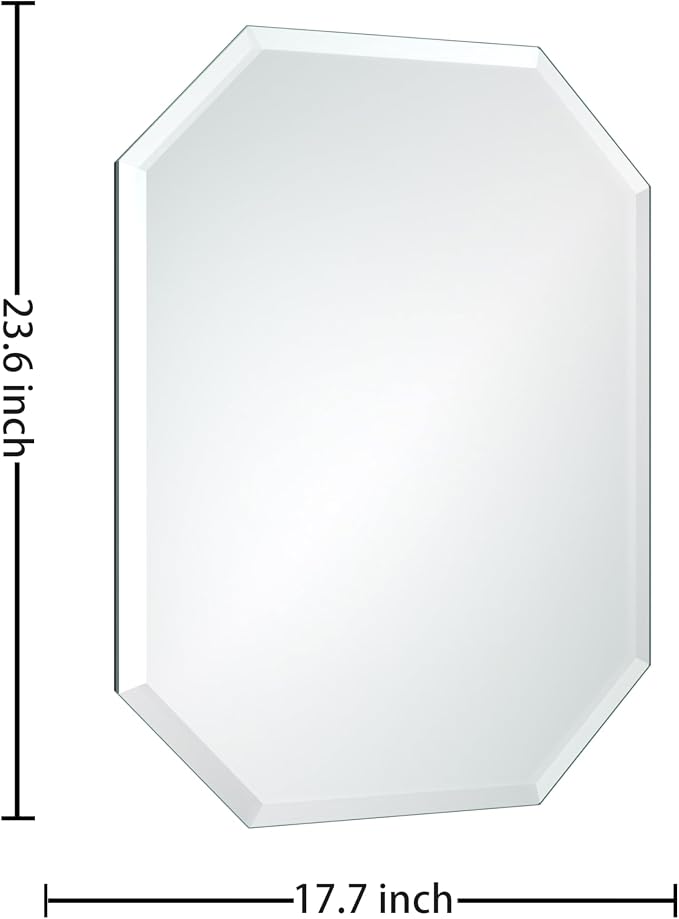 Silver Wall Mirror-Beveled Edge Frameless Mirror - Image 2