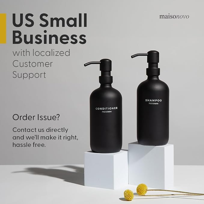 Maisonovo Plastic Soap Dispenser Set | Hand Soap and Dish Soap Dispenser Set | - Image 8