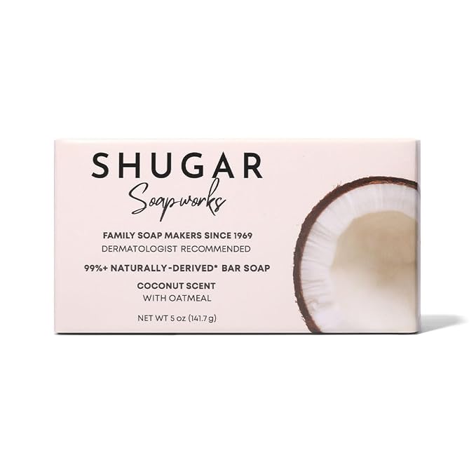 Shugar Soapworks Oatmeal & Coconut 5 oz Beauty Bar Soap 8-Pack | Plant-Based - Image 10