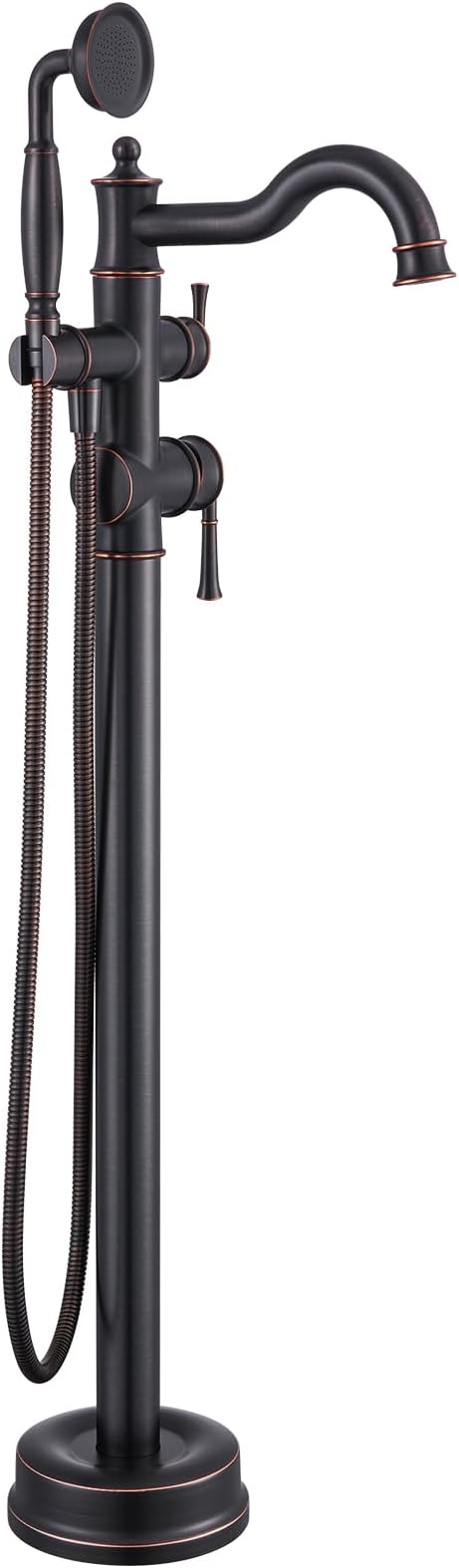 Free Standing Tub Faucet, Qinkell Classic Elegant Gooseneck Freestanding by QinkellSanitaryWare