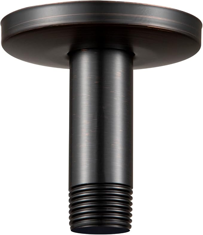 OFFO Shower Arm with Flange, 3 in Oil Rubbed Bronze Ceiling Mount Replacement by OFFO