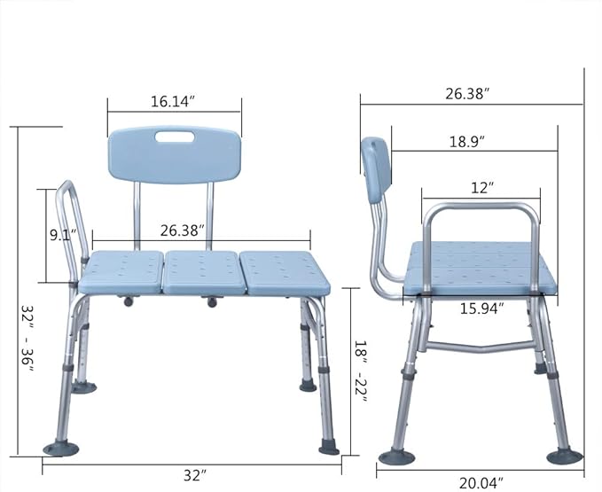 Winado Tub Transfer Bench for Bathtub - Image 7