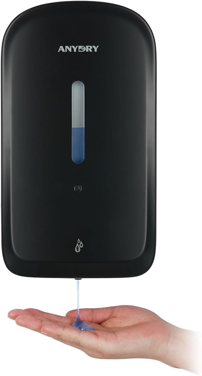 Commercial Automatic Soap Dispenser Large 34oz/1000ml Capacity Wall-Mounted by ANYDRY