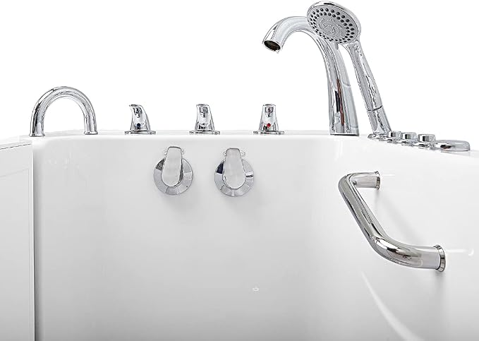 Ella Capri 30"x52" Acrylic Air and Hydro Massage Walk-In Bathtub - Image 9