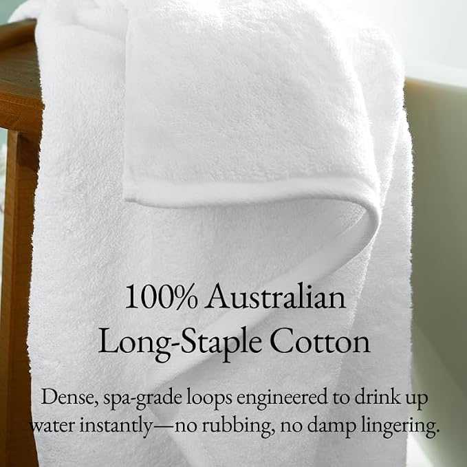 Italic Serene Ultraplush Cotton Bath Towels, 4 Large Towels, 100% Cotton - Image 4