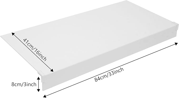 33 Inch Floating Shelves for Wall, 16 Inch Deep Hanging Shelf, Large Display & - Image 3