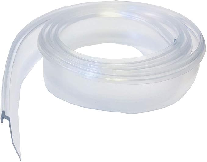 Gordon Glass® Angled Clear Vinyl Slide-in Sweep|Wipe|Seal|Drip by Unknown