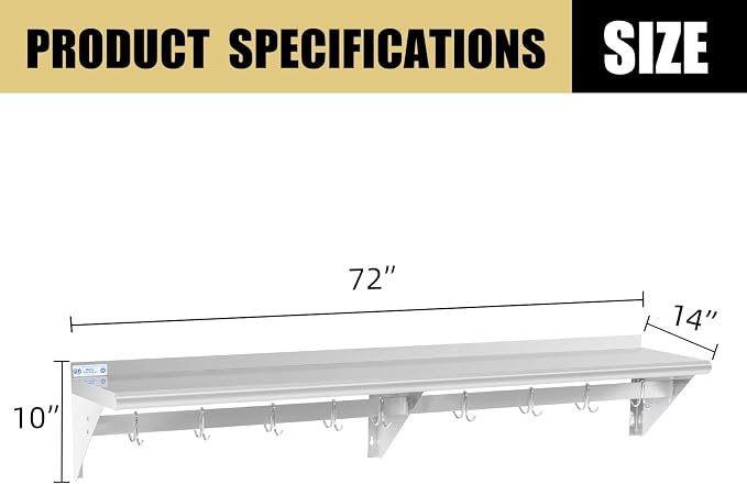 Hally Stainless Steel Shelf - Image 3