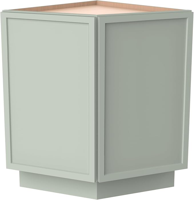 Corner Cabinet for Kitchen Bathroom, Solid Wood Frame by HCIOANHomecabinetseries
