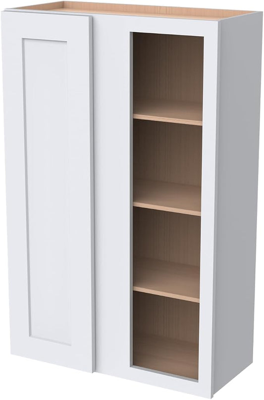 Solid Hardwood Wall Blind Corner Cabinets, Adjustable Shelves, Soft-Close Doors by HCIOANHomecabinetseries