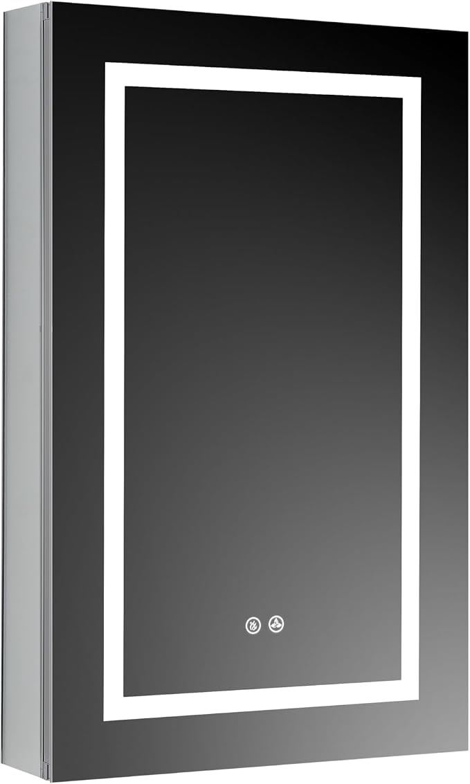 BLOSSOM Recessed or Surface LED Lighted Mirror Medicine Cabinet - Image 3