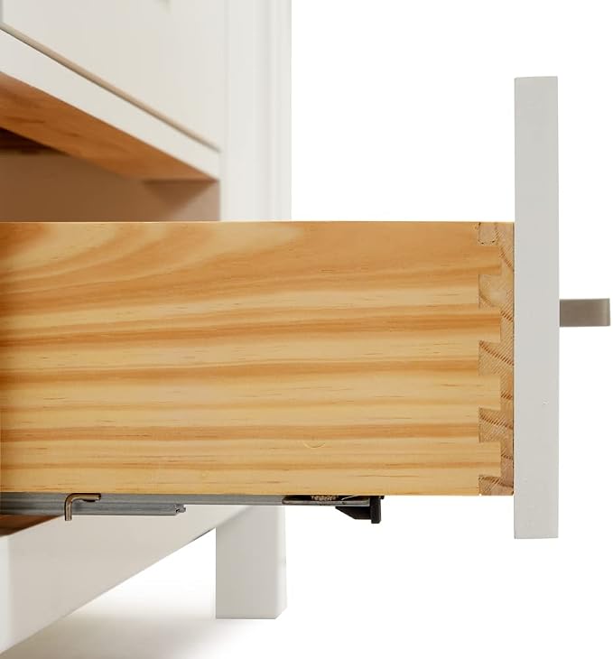 ARIEL Bristol 48" White Bathroom Vanity Base Cabinet, Single Sink Configuration - Image 7