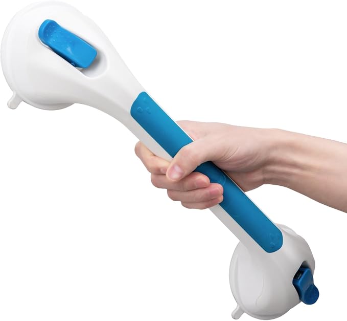 LEVERLOC Grab Bars for Bathtubs and Showers, Shower Handle 17 Inch Strong by LEVERLOC