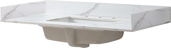 Montary 22"X4" Sintered Stone Sidesplash Artificial Marble Vanity Top Side - Image 3