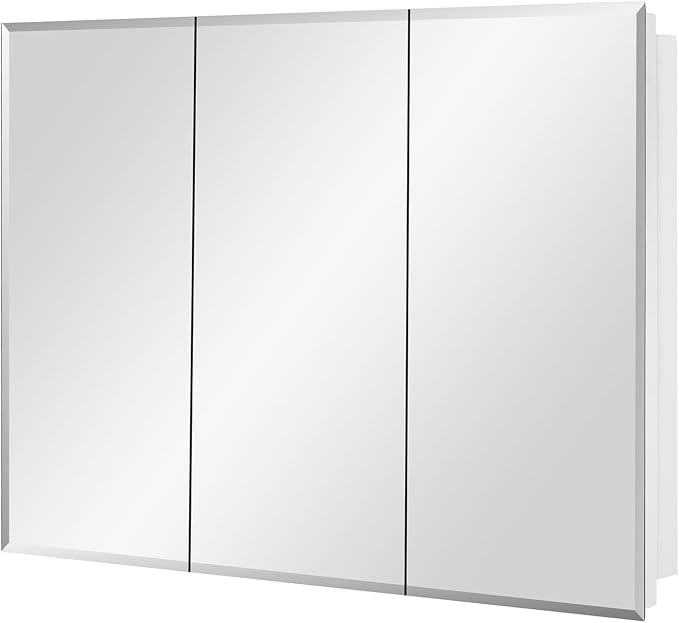 Bathroom Medicine Cabinet with Beveled Edge Mirrored Door 36 x 26 inch - Image 2