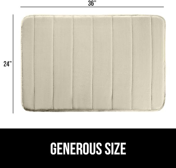 GORILLA GRIP Memory Foam Bath Mat, Soft Absorbent US Designed Bathroom Rug - Image 2