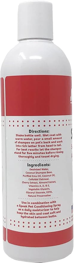 Natural Dog Shampoo, Soothing Cherry Almond Oatmeal - Image 2