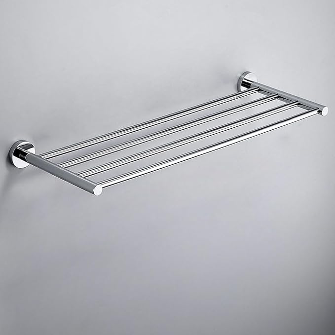 2-Tier Hotel Towel Racks for Bathroom, Wall Mounted Towel Shelf, 30 Inch - Image 4