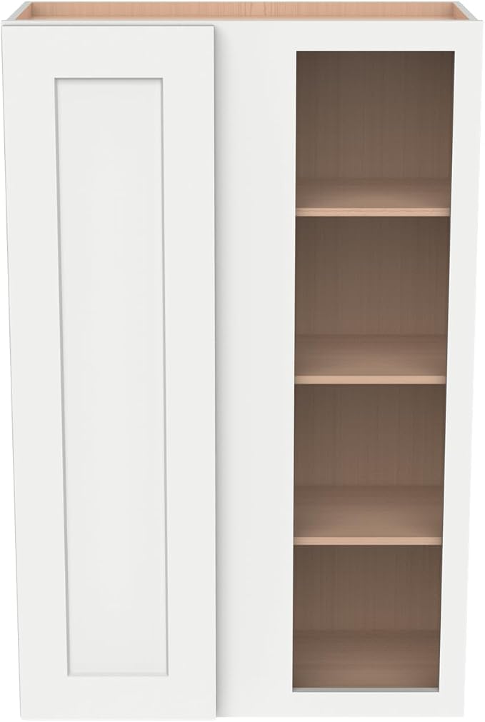 Solid Hardwood Wall Blind Corner Cabinets, Adjustable Shelves, Soft-Close Doors - Image 5