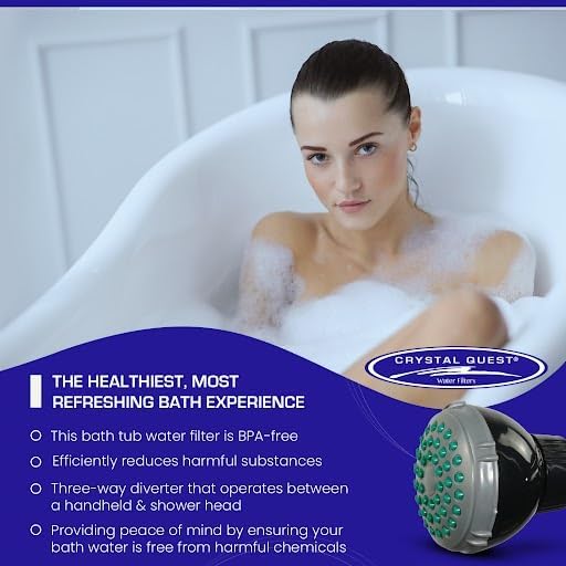 Crystal Quest Luxury 2-in-1 Handheld and Shower Head Combo Filter System - Image 4