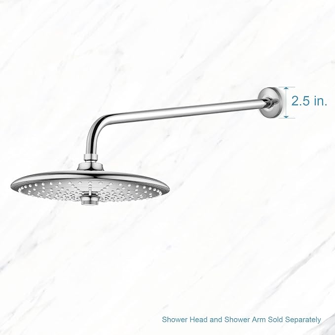 OFFO Shower Arm with Flange, 24 in Wall Mount Replacement Angle Shower Head Arm - Image 5