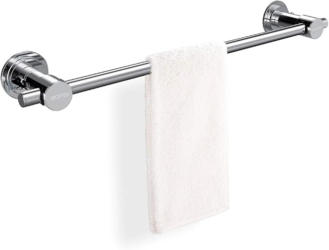 BOPai 24 inch Suction Cup Towel Bar – No Drill, by BOPAI