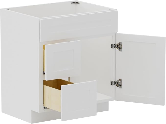KitchenMan 30 Inch Bathroom Vanity Without Sink and Top Unassembled Bathroom - Image 9