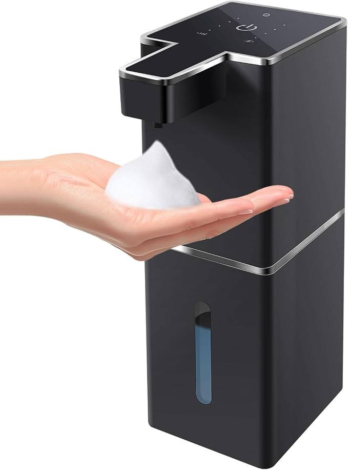 Automatic Foaming Soap Dispenser Touchless 380ml/12.8oz Rechargeable Hand Soap by JEMISUN