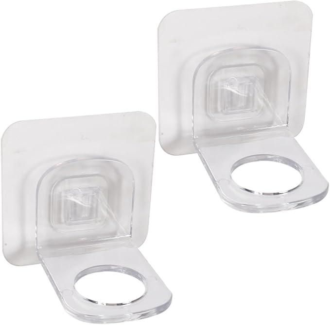 Garneck 2 Pcs Shower Gel Holders Wall-mounted Adhesive Storage Racks by GARNECK