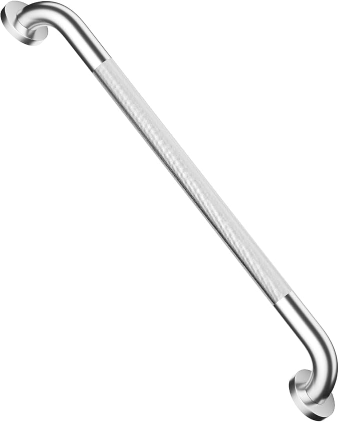 24 Inch Anti Slip Shower Grab Bar, Munzong Stainless Steel Bathroom Grab Bar by Munzong