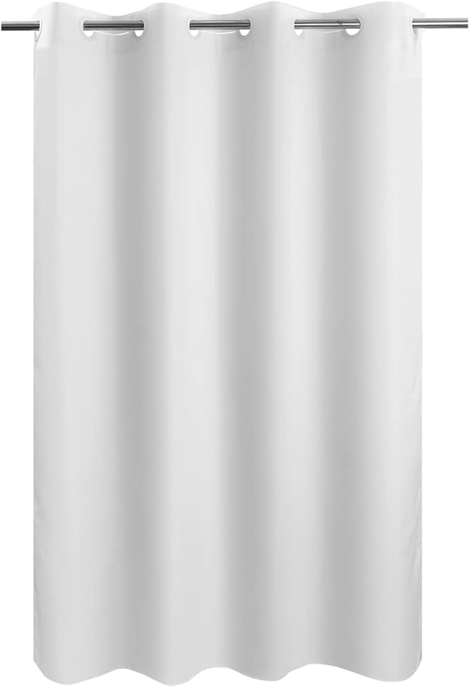 River Dream No Hook 60" Width Shower Curtain Microfiber by RiverDream
