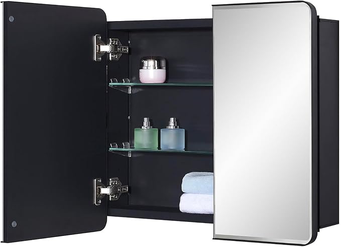 Black Bathroom Medicine Cabinet - Image 9