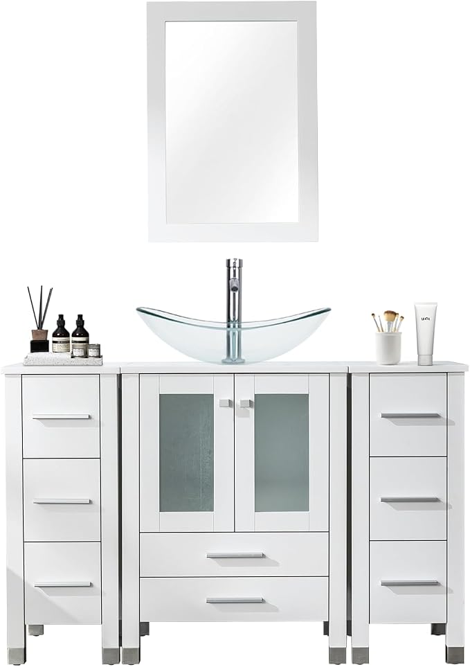 LUCKWIND 48" Bathroom Vanity Sink Combo, 24-inch Main Cabniet - Image 7
