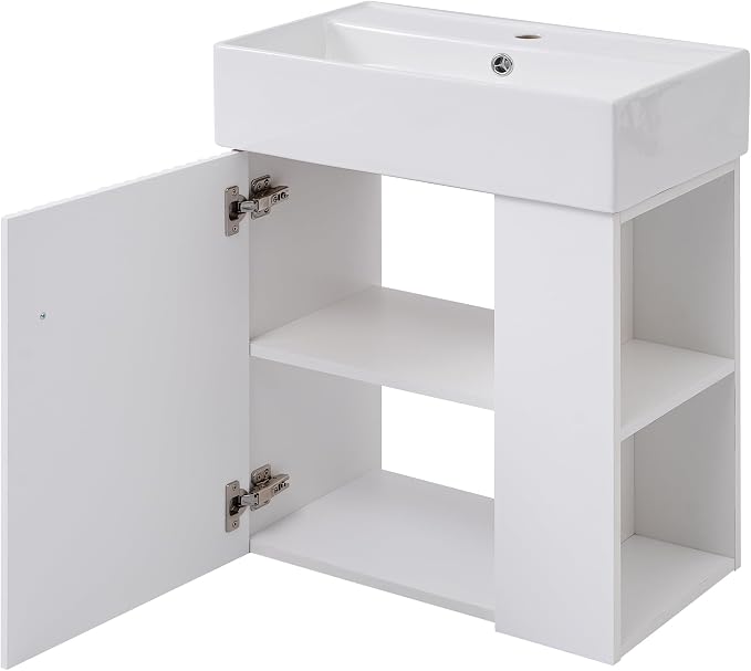 Merax 20" Wall-Mount Bathroom Vanity - Image 6