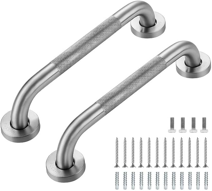 Grab Bars for Shower, 1 Pack 12-Inch Anti Slip Shower Handles for Elderly by RavinteHardware