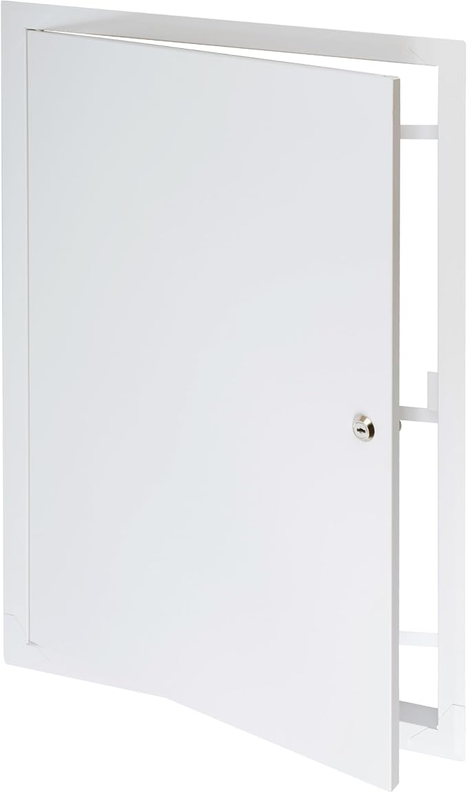 16" x 24" Lockable White Metal Access Panel. Service Shaft Door Panel by Unknown