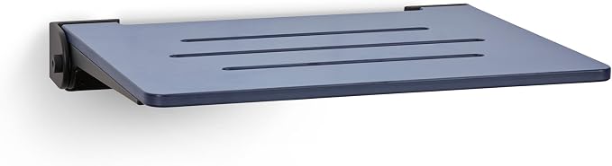 18 inch Silhouette Slimline Folding Wall Mount Shower Bench Seat by Seachrome