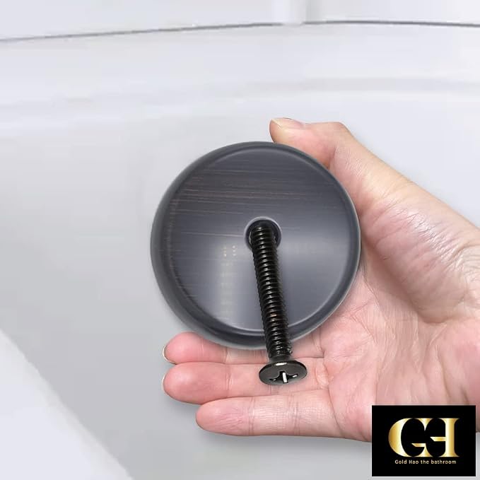 Single Hole Bathtub Drain Overflow Plate/Tub Overflow Drain Ccover - Image 7
