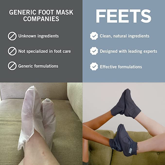 FEETS Hydrating Foot Mask with Tea Tree and Peppermint | Perfect - Image 2
