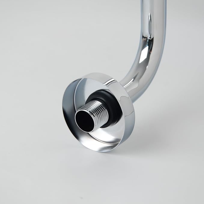 13 Inch S shaped Shower Arm, Stainless Steel Wall-Mounted High Rise Shower Head - Image 7
