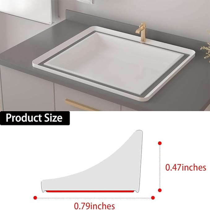 Shower Threshold Water Dam, Self Adhesive Silicone Waterproof Barrier Bathroom - Image 2