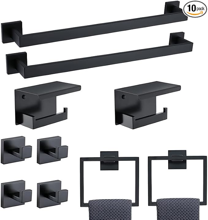 23.6 Inch SUS304 Stainless Steel Bathroom Hardware Set by Unknown
