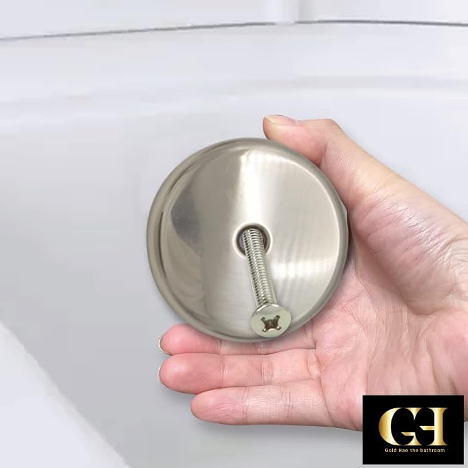 Single Hole Bathtub Drain Overflow Plate - Image 7