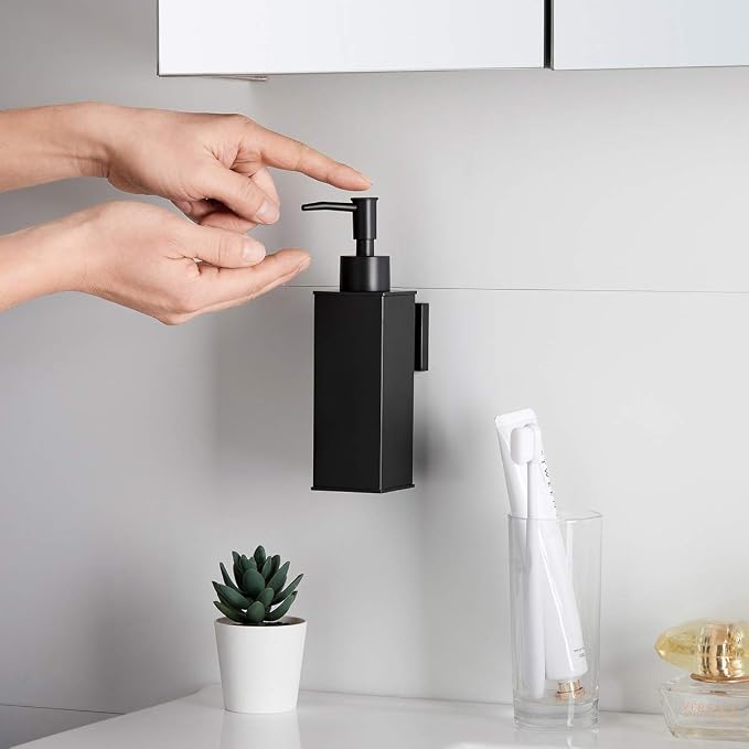 BGL Soap Dispenser Stainless Steel 304 Wall Mount Black Liquid and Soap - Image 3