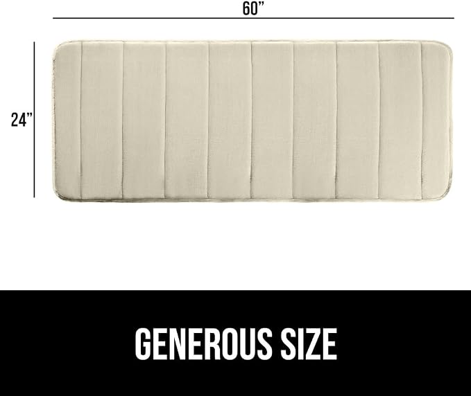 GORILLA GRIP Memory Foam Bath Mat, Soft Absorbent US Designed Bathroom Rug - Image 2